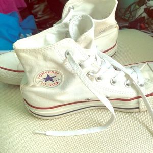 High top white converse